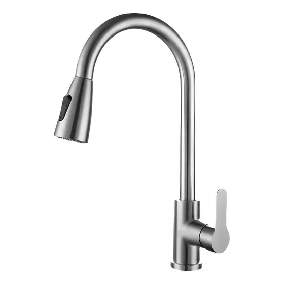 Grifo Extraible Lavaplatos Satinada Monocontrol