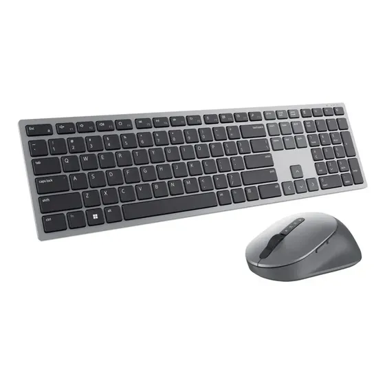 Kit Teclado E Mouse Sem Fio Dell Km7321w 4000 Dpi Cinza