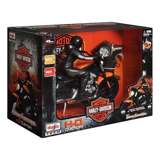 Maisto Tech Radio C. Moto Harley Davidson Hd Custom Xl 1200n