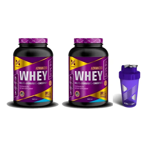 Xtrenght Advanced Whey Protein 4 Lbs - Concentrada + Isolada Sabor Banana