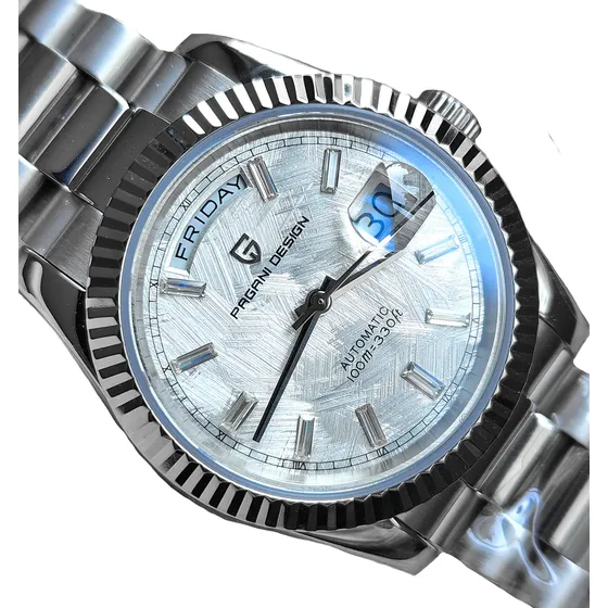 Relógio Pagani Design Day Date Automático Meteorite 1752