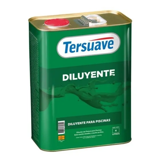 Diluyente Para Pintura Piletas Caucho Tersuave 4l - Davinci