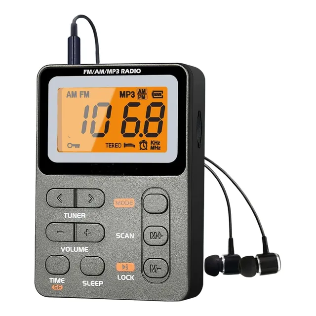 Radio Bolsillo Portatil Recargable Digital Pequeño Mini
