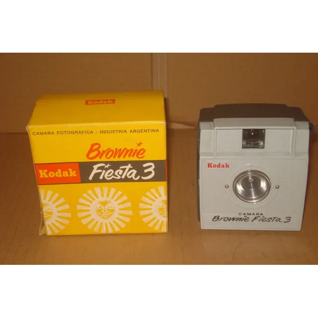 Vint_retro Cámara Antigua Kodak Brownie Fiesta 3... Años 70