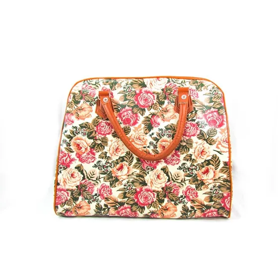 Bolso Cartera Grande De Flores Para Damas