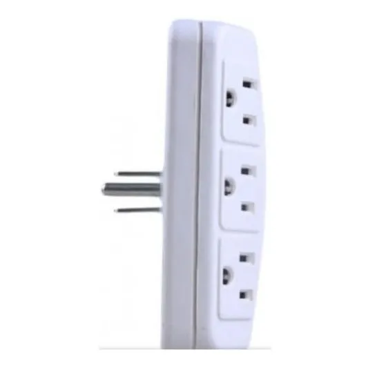 Protector De Voltaje De 3 Toma Para Tv Equipos Cpu Pantallas