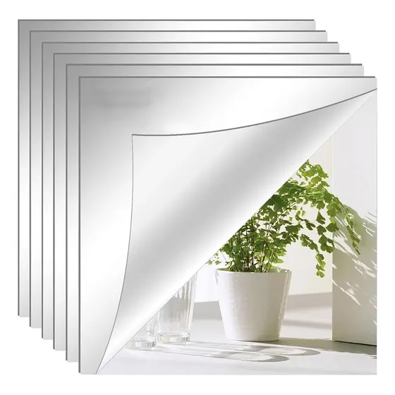 Juego De Espejos De Pared Acrílicos Con Pegatina,40pc