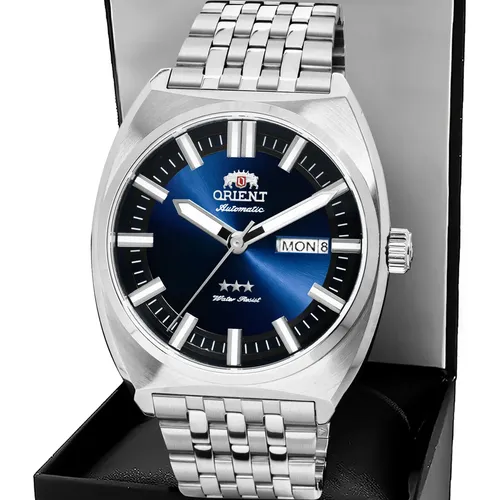 Mostrador azul automático Citizen Tsuyosa NJ0151-53x, pulseira