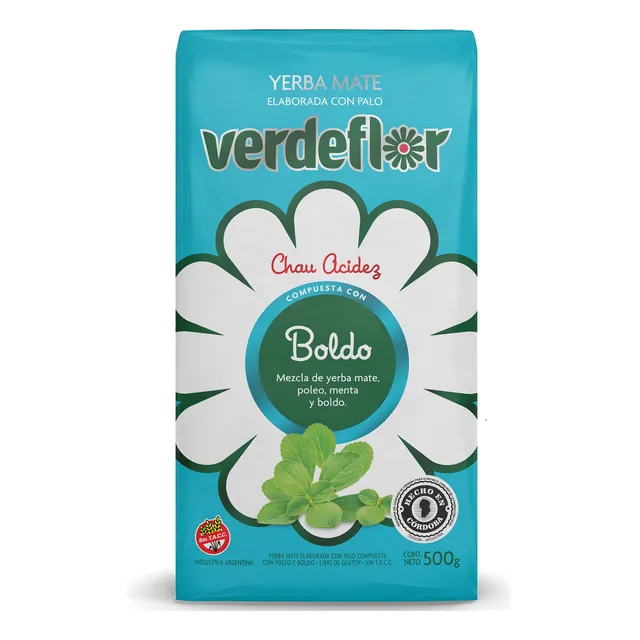 Yerba Mate Boldo Verdeflor 500g