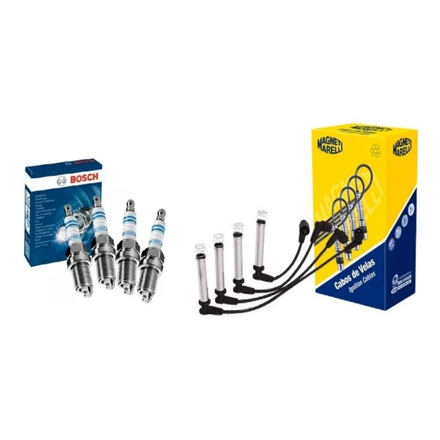 Kit Cabo E Vela Bosch Prisma 1.4 2006 2007 2008 2009 2010 11