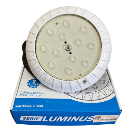Lámpara Led Blanco Puro Alberca Panda 12w 12vca Diam 8 PLG Lámpara Led Blanco Puro Alberca Panda 12w 12vca Diam 8 PLG