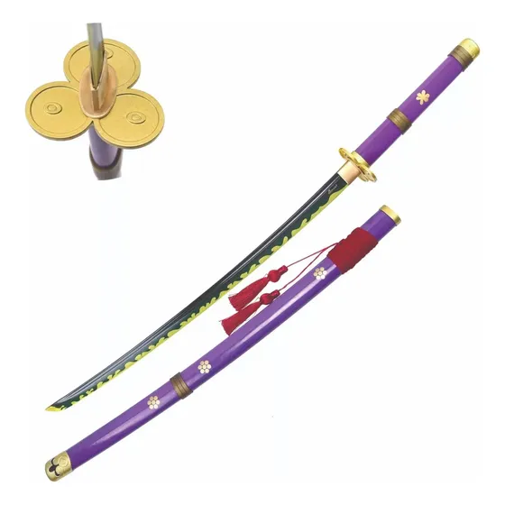 Katana Roronoa Zoro Enma One Piece Lamina Em Bambu