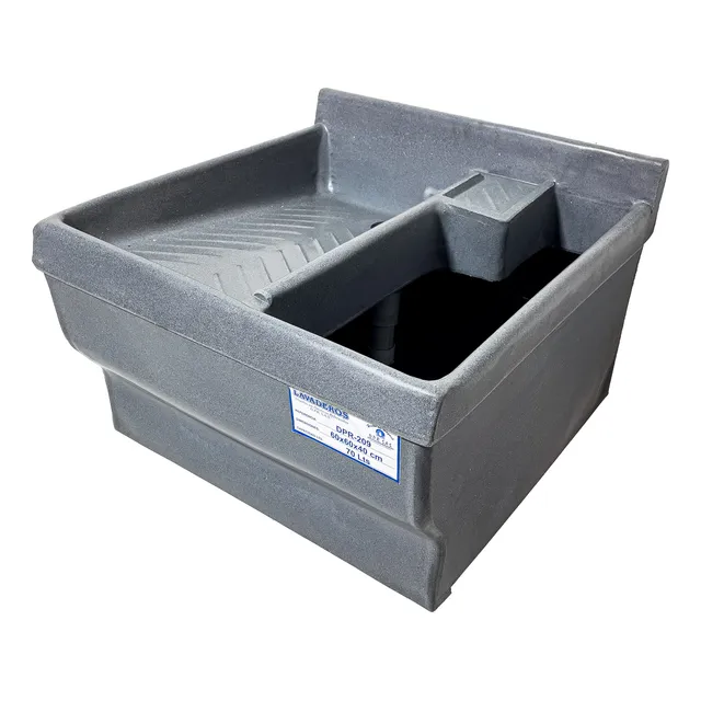 Lavadero Plástico 60x60 X40 70 Litros Tanque Con Desagües