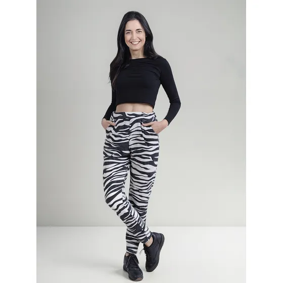 Pantalón Babucha Mujer Zua Lanilla Brush Otoño/invierno