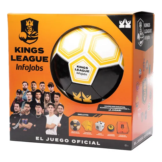 Balón Juego Oficial Futbol Kings League Cartas P/ Niños +6