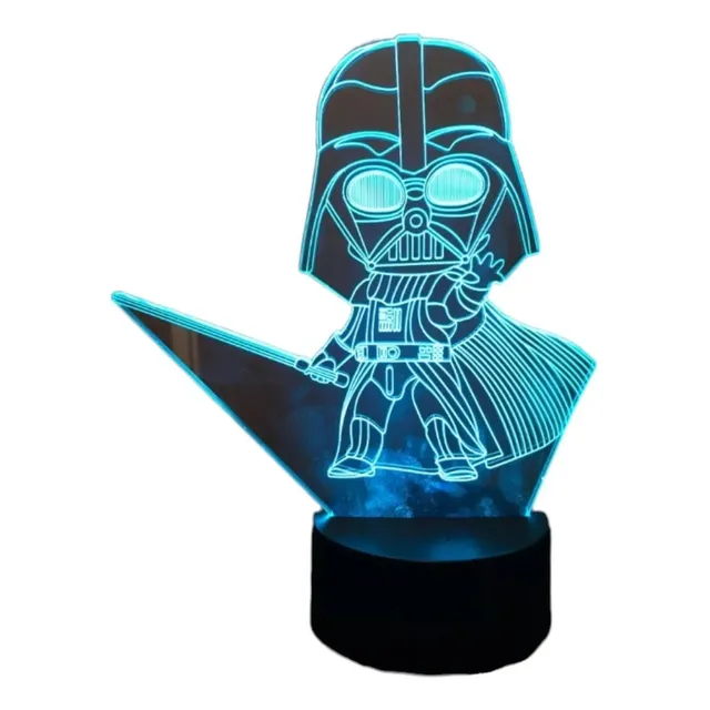 Lámpara Visual 3d Star Wars Darth Vader Pequeño 