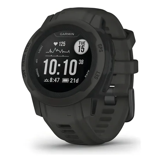 Relógios Smartband Garmin Instinct 2s Instinct 2s 0,79", estojo de polímero preto de 0,79", malha de silicone e moldura de polímero