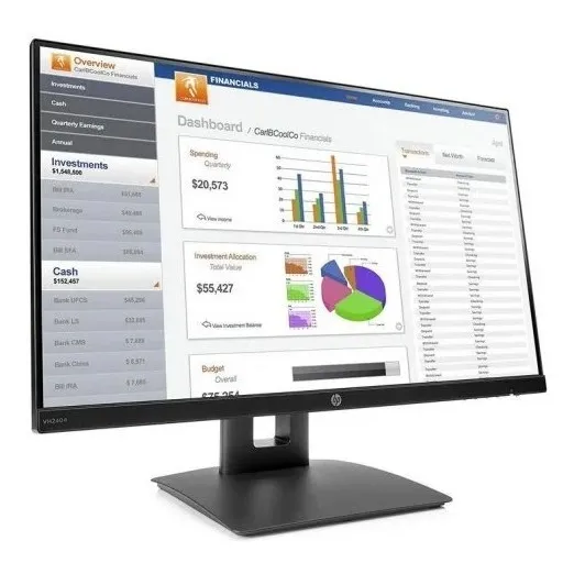 Monitor Hp Vh240a 24  Full Hd Gamer Con Altavoces