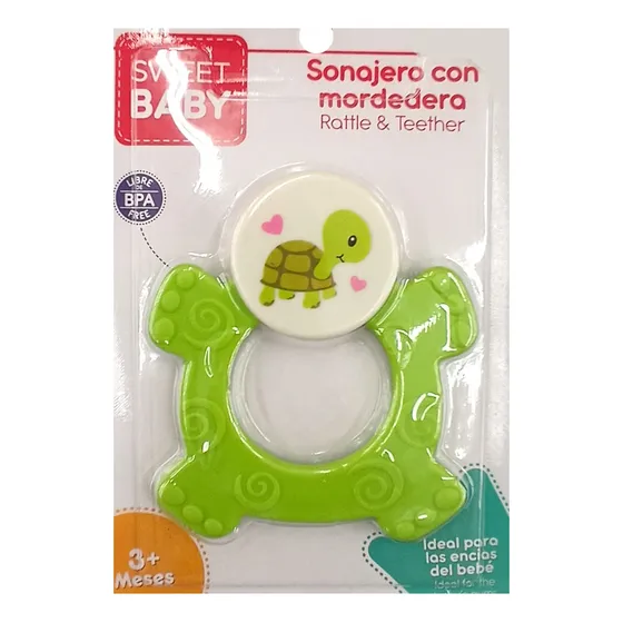 Sonajero Con Mordillo Mordedera Para Encías Bebe