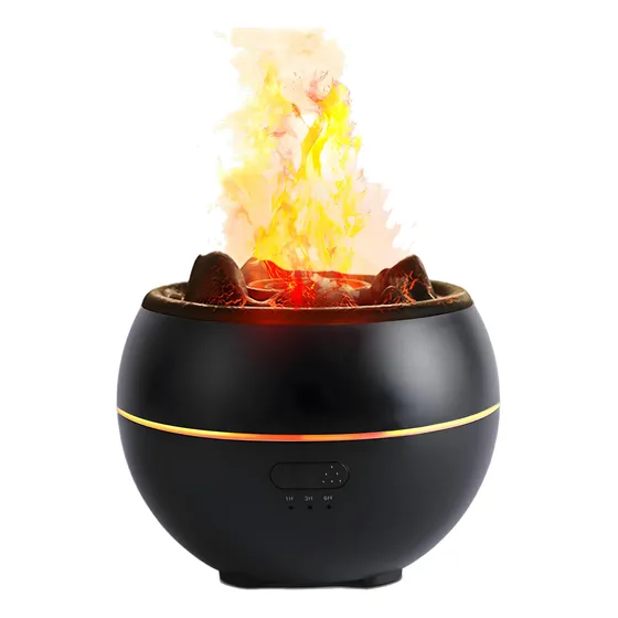 Difusor Aroma Portátil Humidificador Luz Led Efecto Llama