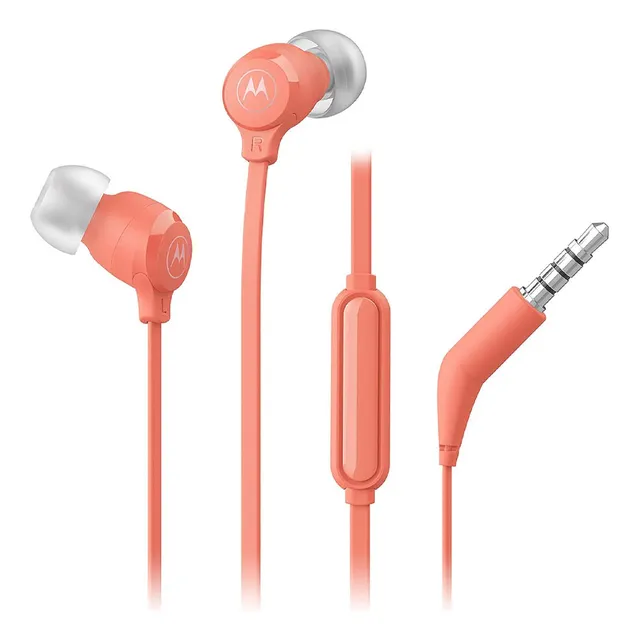 Audifono Motorola Earbuds 3-s Manos Libres Damasco Color Naranja