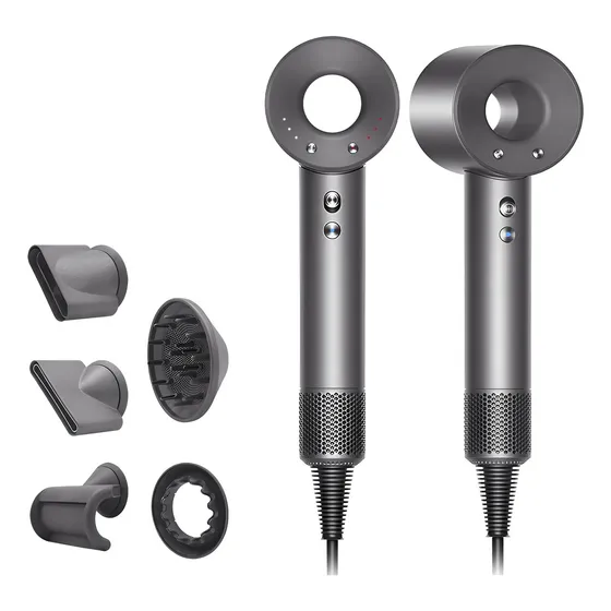 Secador Tipo Dyson Supersonic Secador De Pelo Con Difusor Secador Profesional Color Plateado Shark Secador Alisador Voluminizador Hair Dryer