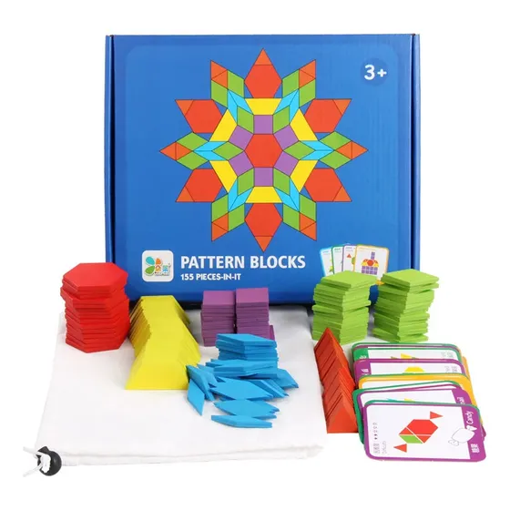 Juego Tangram De Patrones 155 Piezas