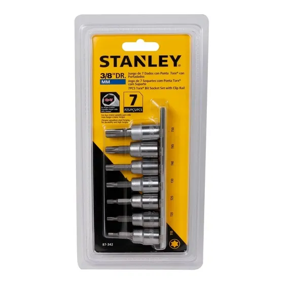 Juego De Dados Con Punta Torx Stanley 87-342