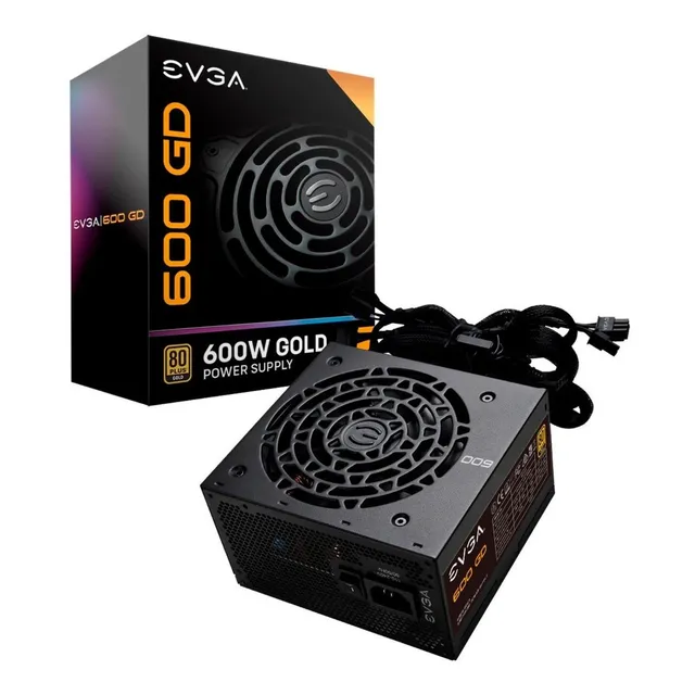 Fuente De Poder Pc 600w Gamer Evga 80 Plus Gold 100-gd-0600