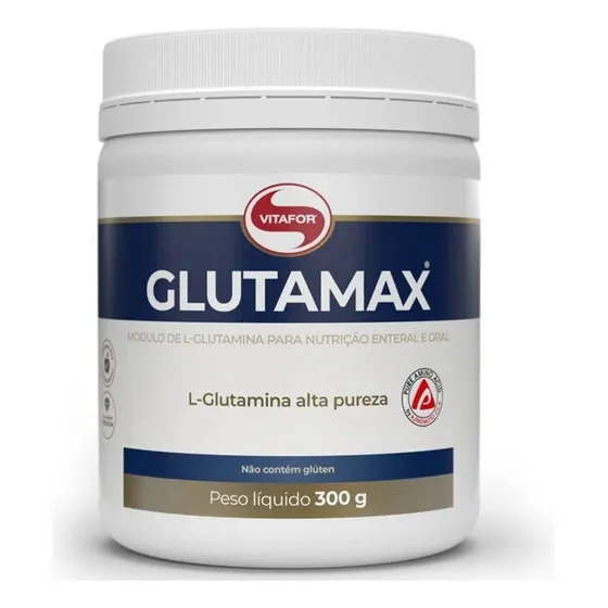 Glutamax Glutamina Em Pó Sem Sabor Pote 300g Vitafor