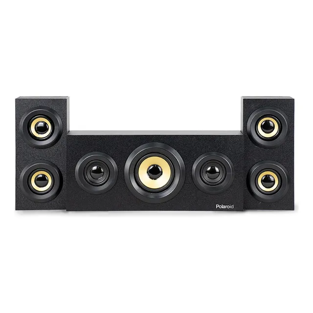 Bocina Polaroid Teatro En Casa Bluetooth System X 3 Pzs Color Negro