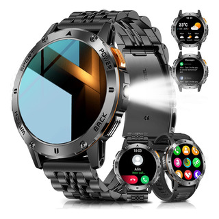 Reloj Inteligente Con Linterna Hombre Militar Smartwatch Ip68 Llamada Bluetooth Smart Watch Hombre Modos Deportivos Jioye Waier Negro Aceros Inoxidabl Reloj Inteligente Con Linterna Hombre Militar Smartwatch Ip68 Llamada Bluetooth Smart Watch Hombre Modos Deportivos Jioye Waier Negro Aceros Inoxidabl
