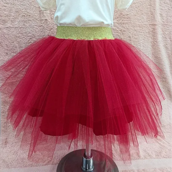Tutus De Colores Para Niñas Pretina Plateada Y Dorada