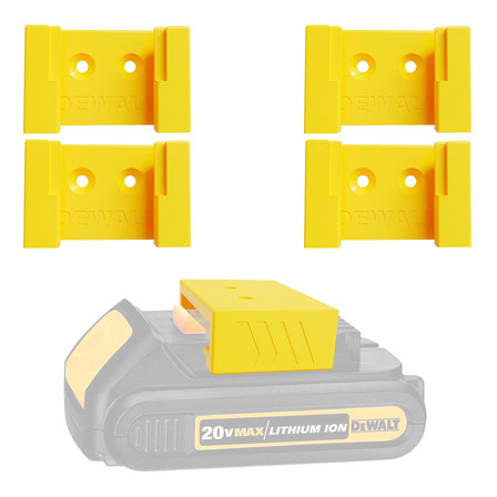 4x Suportes De Parede Bateria Dewalt 20v Dcb201 Dcb200 4x Suportes De Parede Bateria Dewalt 20v Dcb201 Dcb200