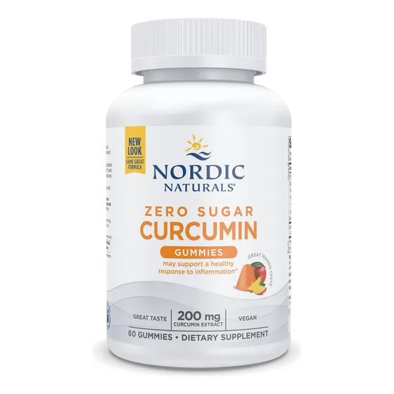 Suplemento De Gomitas De Curcumina Nordic Naturals 200 Mg 60