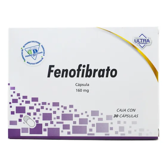 Fenofibrato 160mg C/30 Cápsulas Ultra