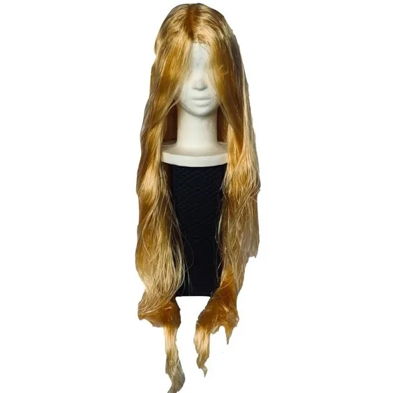 Peluca Rapunzel - Enredados Rubio Lacio Princesa Disfraz