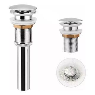 Metal Desague Tapon Contra Push P Lavabo Baño Metal Desague Tapon Contra Push P Lavabo Baño