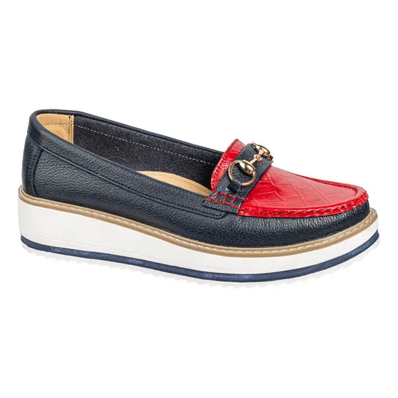 Mocasines Mujer Jaguar Ms-756 Ms-756 Azul/rojo - Jaguar Tall