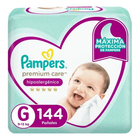 Pampers Premium Care Talla G 144 Unidades
