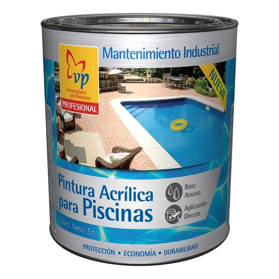 Pintura Acrílica Para Piscinas Azul 1 Galón Vp Profesional