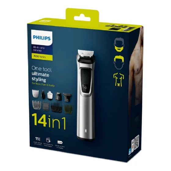 Afeitadora Philips Multigroom Serie 7000 14 En 1 Mg7745/15