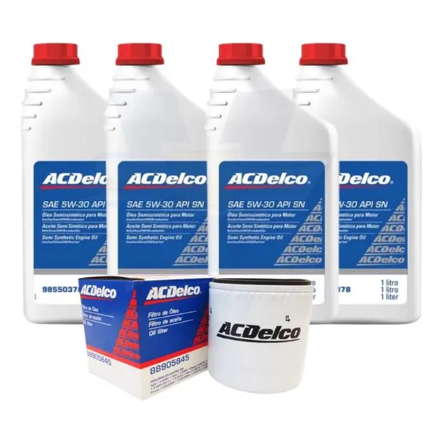 Kit Óleo Filtro 5w30 Semi Sintético Corsa 98550378 Acdelco