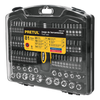 Juego De Dados Y Puntas Con Desarmador Matraca 81 Piezas Juego De Dados Y Puntas Con Desarmador Matraca 81 Piezas