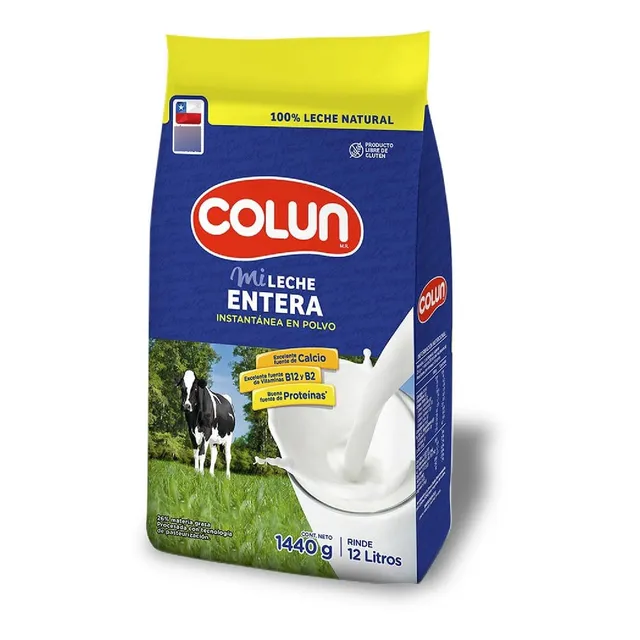 Leche En Polvo Entera Instantanea Colun - 1440 Gramos