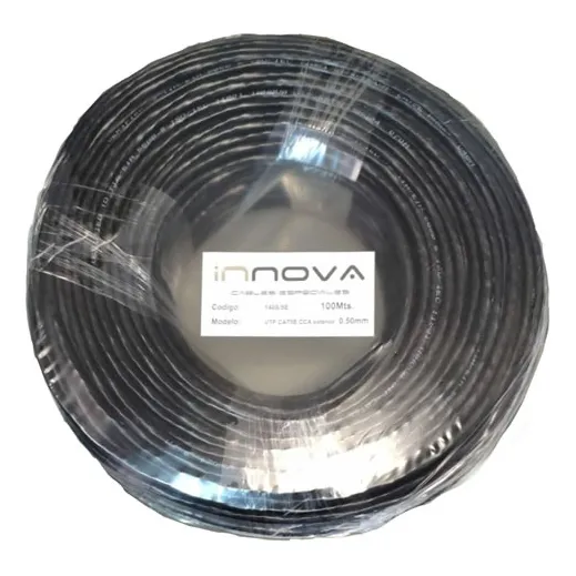 Cable Utp Cat 5e Exterior|negro|100% Cobre-100 Mts|1409/5e