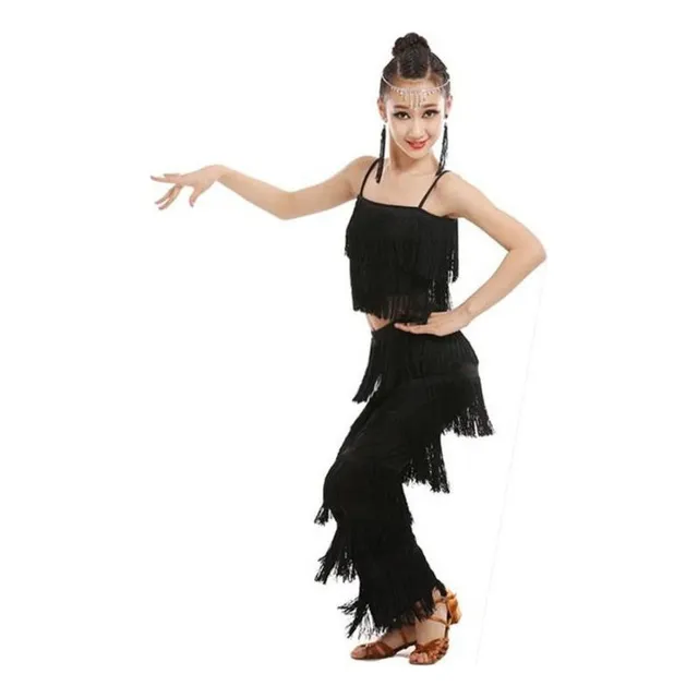 L Disfraces De Baile Latino Tassel Para Niñas, Salsa Y Samba