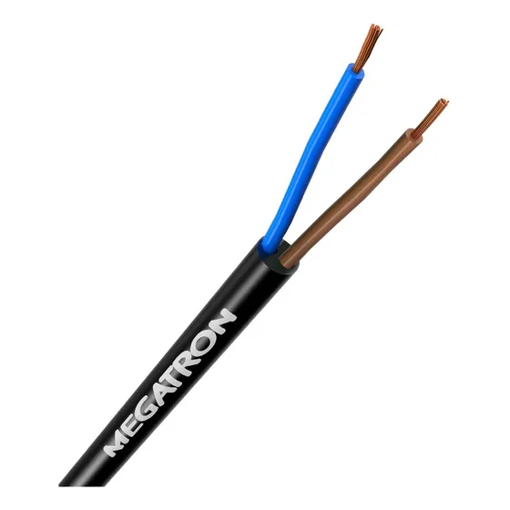 Cabo Pp 2x2,5mm 30 Metros Megatron Fio Eletrico 2x2,5mm 30m Cor da cobertura Preto