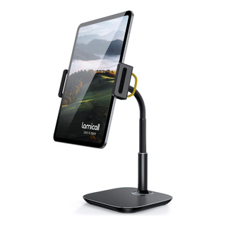 Soporte Para Tablet/celular 4.7 A 12.9 Negro, Ajustable Soporte Para Tablet/celular 4.7 A 12.9 Negro, Ajustable