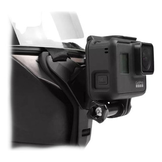 Montura Soporte Base Gopro Para Casco De Moto Deportes Azul Montura Soporte Base Gopro Para Casco De Moto Deportes Azul